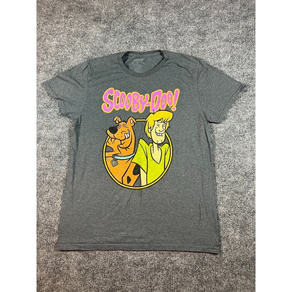 Scooby-Doo! Mens Scooby Doo And Shaggy Gray Shirt Size M